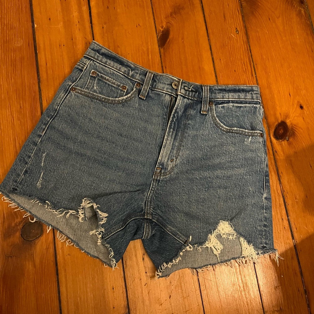 A&F High Rise Mom Shorts